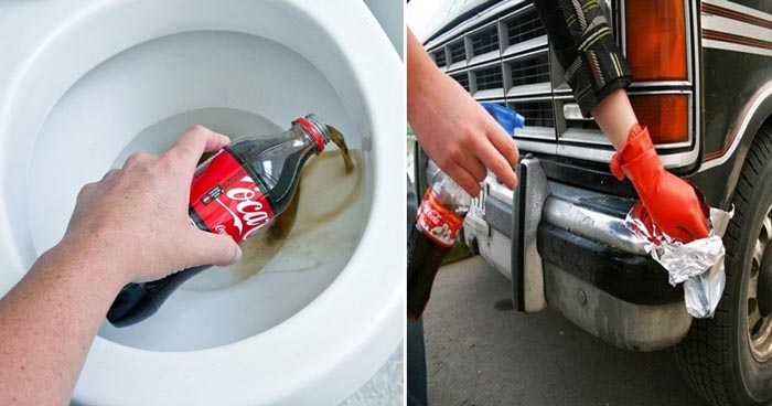 A Coca-Cola pode fazer maravilhas em varias tarefas do dia-a-dia. Descubra os vários usos que a Coca-Cola pode ter!