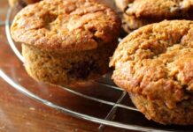 Receita dos muffins de aveia e mirtilos