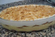 Doce de leite condensado, natas e bolacha! Uma delicia tão fácil de fazer!