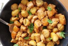Receita de Frango com Castanhas na Frigideira: sabor e conforto numa refeição