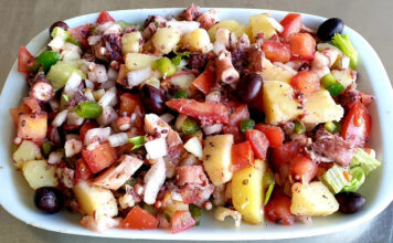 Salada de polvo à Algarvia – Fica uma maravilha e muito saborosa