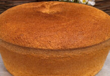 Bolo de água (fica enorme e é muito fácil e rápido de preparar)